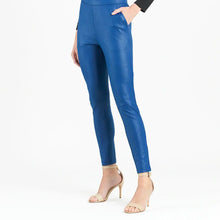 Load image into Gallery viewer, Liquid Leather ™ Sheen Skinny Pocket Pant: Cobalt