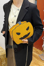Load image into Gallery viewer, UNISHE - Halloween Pumpkin Glitter PU Bag ZK218: Gold / One Size