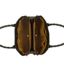 Load image into Gallery viewer, Patricia Nash - Genovese Satchel - Brazilian Supple Tooled: Olive