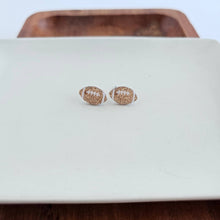 Load image into Gallery viewer, Glitter Football Studs // Game Day
