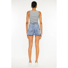 Load image into Gallery viewer, High rise mom shorts in medium denim-SALE