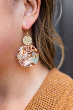 Load image into Gallery viewer, Zoey Earrings - Seafoam & Rust // Fall, Jewelry, Gifts