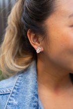 Load image into Gallery viewer, Glitter Football Studs // Game Day