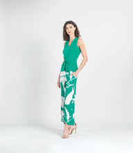 Load image into Gallery viewer, Sleeveless V-Neck Center Front Tie Top: NAVY