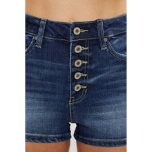 Load image into Gallery viewer, DARK button fly jean shorts-SALE
