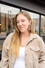 Load image into Gallery viewer, Zoey Earrings - Seafoam & Rust // Fall, Jewelry, Gifts