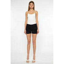 Load image into Gallery viewer, BLACK denim mid rise with rigid ends