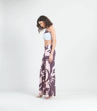 Load image into Gallery viewer, Palazzo Pant - Floral Stem: PINK/COCO / SALE