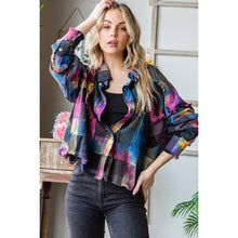 Load image into Gallery viewer, MULTICOLOR DYED BUFFALO CHECK SHIRT: MULTI