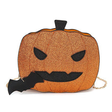 Load image into Gallery viewer, UNISHE - Halloween Pumpkin Glitter PU Bag ZK218: Gold / One Size