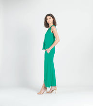 Load image into Gallery viewer, Sleeveless V-Neck Center Front Tie Top: NAVY