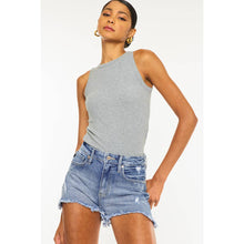 Load image into Gallery viewer, High rise mom shorts in medium denim-SALE