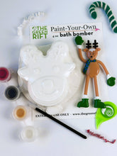 Load image into Gallery viewer, The Green Rift - Reindeer Bath Bomb Paint-Your-Own Set, Holiday, Seasonal
