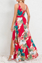 Load image into Gallery viewer, UNISHE - Wrap V Neck Pleated Maxi Floral Dress With Sash HYG150: White / S