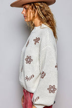 Load image into Gallery viewer, Pol Clothing - Christmas-Inspired Cozy Chenille Sweater Cropped Fit Top: CREAM / S