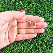 Load image into Gallery viewer, Glitter Football Studs // Game Day