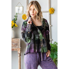 Load image into Gallery viewer, MULTICOLOR DYED BUFFALO CHECK SHIRT: MULTI