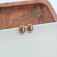 Load image into Gallery viewer, Glitter Football Studs // Game Day