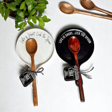 Load image into Gallery viewer, Red Christmas Spoon Rest | Funny Holiday Kitchen Gift Sets: Deck Halls-Red / NO Wooden Spoon