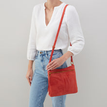 Load image into Gallery viewer, Cambel crossbody in buffed leather Chili-SALE
