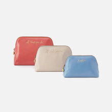 Load image into Gallery viewer, Tri pouch make up bags in Pink Mirage