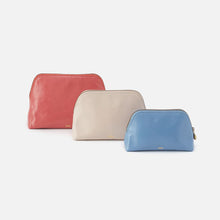 Load image into Gallery viewer, Tri pouch make up bags in Pink Mirage