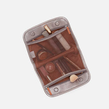 Load image into Gallery viewer, Beauty Cosmetic Pouch in Pewter Slur with heart