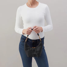 Load image into Gallery viewer, Small Astrid shoulder/crossbody purse in Pebbled leather Black