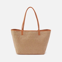 Load image into Gallery viewer, All That Tote Moven Straw in Meadow Woven Straw