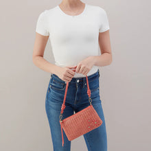 Load image into Gallery viewer, Darcy crossbody in Wolven Straw in Wild Rose woven straw