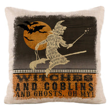 Load image into Gallery viewer, Heritage Lace - Halloween Party 18x18 Natural Orange Black Pillow Cover