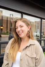 Load image into Gallery viewer, Zoey Earrings - Seafoam & Rust // Fall, Jewelry, Gifts