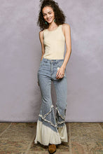 Load image into Gallery viewer, Vintage Washing Solid Double Gauze Ruffle Twill Pants: DENIM