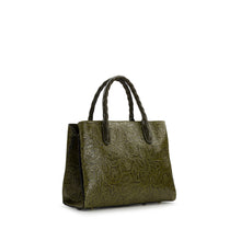 Load image into Gallery viewer, Patricia Nash - Genovese Satchel - Brazilian Supple Tooled: Olive