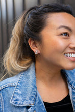 Load image into Gallery viewer, Glitter Football Studs // Game Day