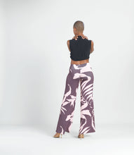 Load image into Gallery viewer, Palazzo Pant - Floral Stem: PINK/COCO / SALE