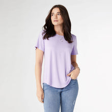 Load image into Gallery viewer, Erin Pleat Back Tee: Lilac