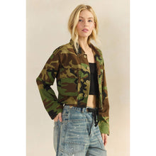 Load image into Gallery viewer, Veveret - Camo Contrast Jacket: Camo Sequin / L