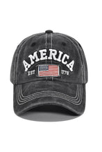 Load image into Gallery viewer, America Flag Embroidered Baseball Cap :Navy / One Size