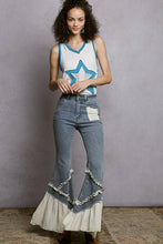 Load image into Gallery viewer, Vintage Washing Solid Double Gauze Ruffle Twill Pants: DENIM