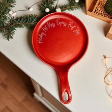 Load image into Gallery viewer, Red Christmas Spoon Rest | Funny Holiday Kitchen Gift Sets: Deck Halls-Red / NO Wooden Spoon