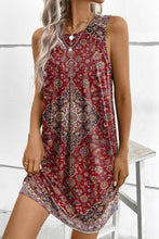 Load image into Gallery viewer, Ethnic Floral Print Boho Tank Dress