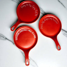 Load image into Gallery viewer, Red Christmas Spoon Rest | Funny Holiday Kitchen Gift Sets: Deck Halls-Red / NO Wooden Spoon