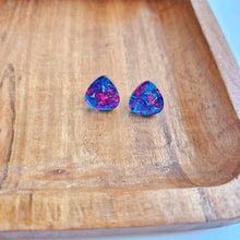 Load image into Gallery viewer, Gemma Studs - Purple Sparkle