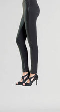 Load image into Gallery viewer, Liquid Leather™ Sheen Two-Tone Legging: Black