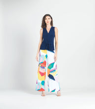 Load image into Gallery viewer, Sleeveless V-Neck Center Front Tie Top: NAVY