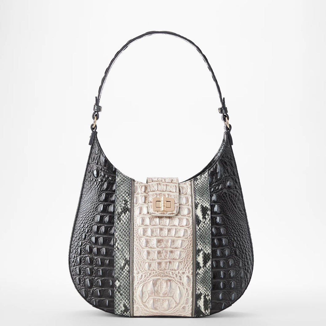 Fallon shoulder bag in Charcoal Nottingham