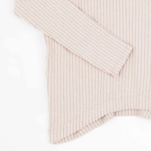 Load image into Gallery viewer, Chunky Ribbed - Tipped Hem Sweater Top: SAND
