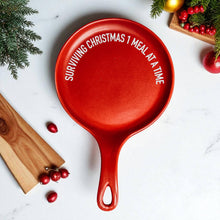 Load image into Gallery viewer, Red Christmas Spoon Rest | Funny Holiday Kitchen Gift Sets: Deck Halls-Red / NO Wooden Spoon
