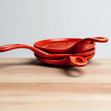 Load image into Gallery viewer, Red Christmas Spoon Rest | Funny Holiday Kitchen Gift Sets: Deck Halls-Red / NO Wooden Spoon
